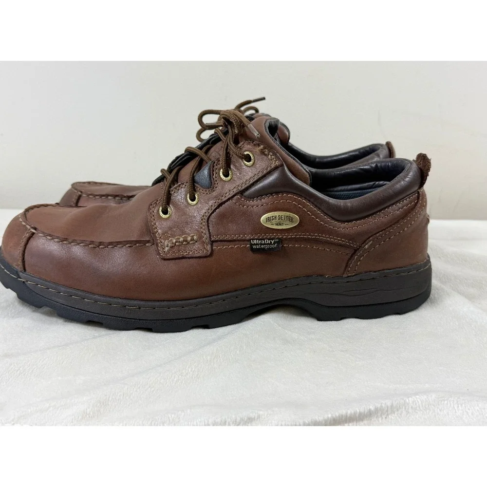 Irish Setter Hunt UltraDry Waterproof Oxford Shoes Men's 14 E2 Brown Leather